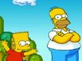 Bart and Homer in Mario World to play online